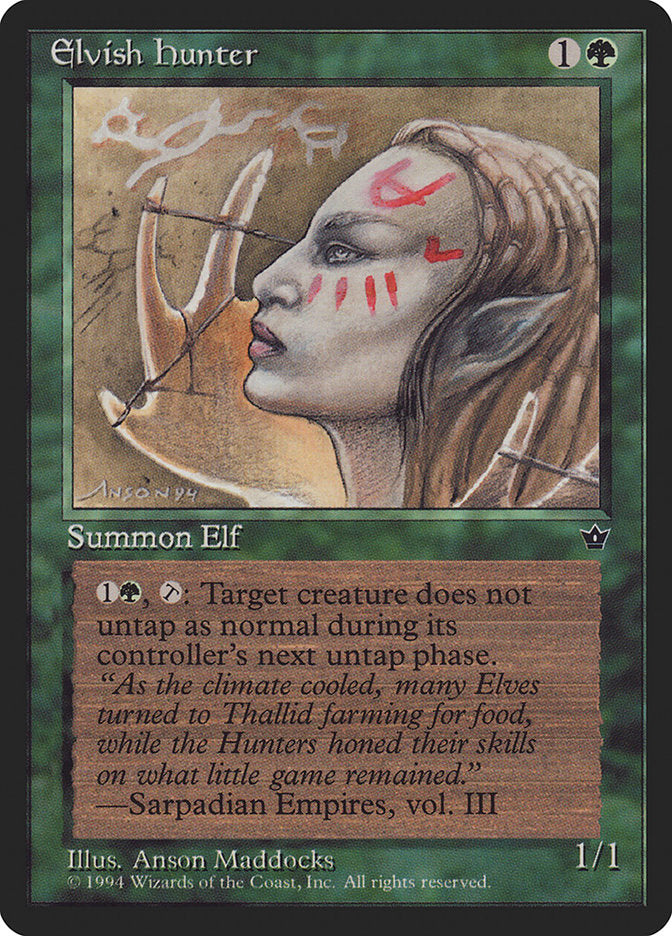 Elvish Hunter (Anson Maddocks) [Fallen Empires] - The Mythic Store | 24h Order Processing