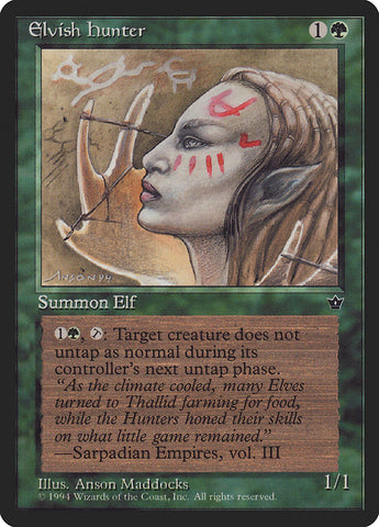 Elvish Hunter (Anson Maddocks) [Fallen Empires] - The Mythic Store | 24h Order Processing