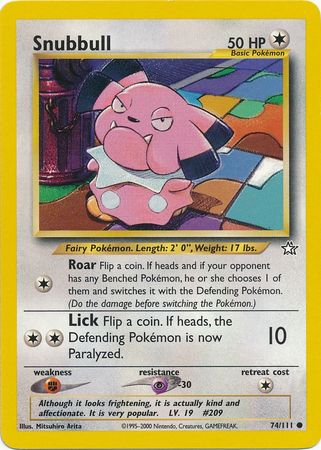 Snubbull (74/111) [Neo Genesis Unlimited] - The Mythic Store | 24h Order Processing