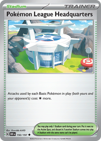 Pokemon League Headquarters (192/197) [Scarlet & Violet: Obsidian Flames] - The Mythic Store | 24h Order Processing
