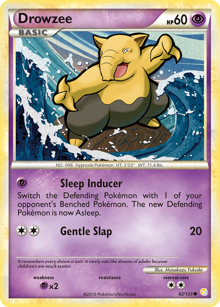 Drowzee (62/123) [HeartGold & SoulSilver: Base Set] - The Mythic Store | 24h Order Processing