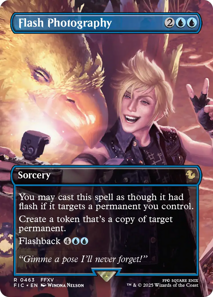Flash Photography (Borderless) [FINAL FANTASY Commander] - The Mythic Store | 24h Order Processing