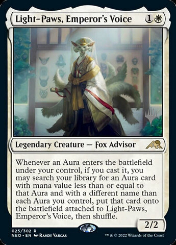 Light-Paws, Emperor's Voice (Promo Pack) [Kamigawa: Neon Dynasty Promos] - The Mythic Store | 24h Order Processing
