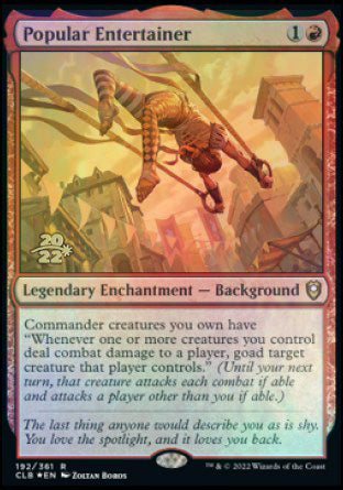 Popular Entertainer [Commander Legends: Battle for Baldur's Gate Prerelease Promos] - The Mythic Store | 24h Order Processing