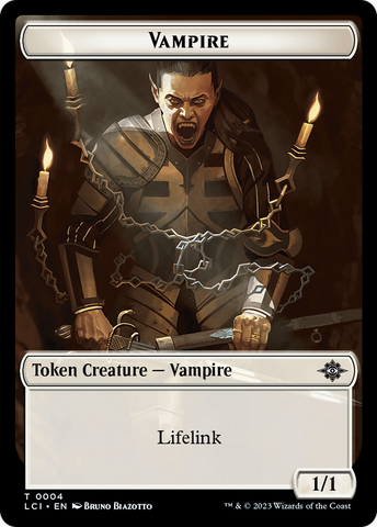 Vampire // Dinosaur (0009) Double-Sided Token [The Lost Caverns of Ixalan Tokens] - The Mythic Store | 24h Order Processing