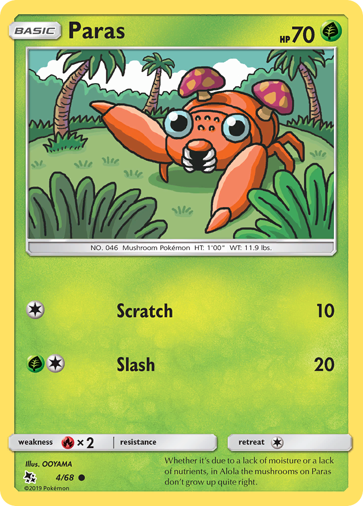 Paras (4/68) [Sun & Moon: Hidden Fates] - The Mythic Store | 24h Order Processing