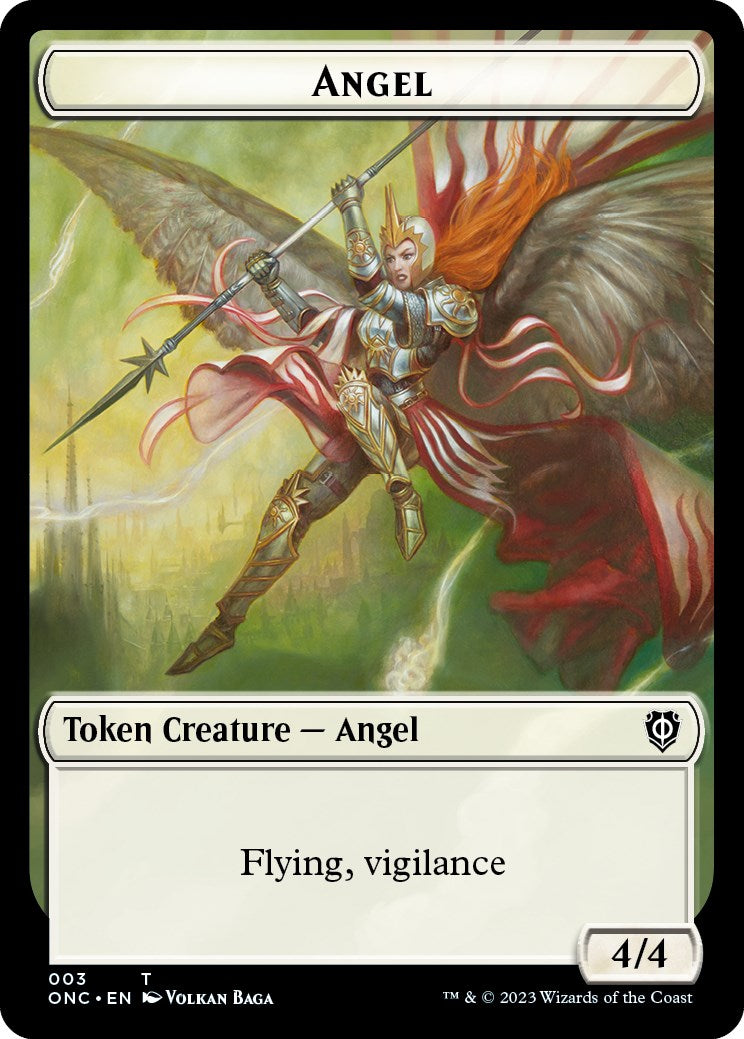 Soldier (008) // Angel Double-Sided Token [Phyrexia: All Will Be One Commander Tokens] - The Mythic Store | 24h Order Processing