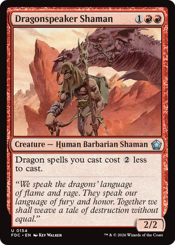 Dragonspeaker Shaman [Foundations Commander] - The Mythic Store | 24h Order Processing