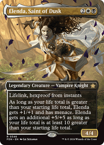 Elenda, Saint of Dusk (Borderless) [Foundations] - The Mythic Store | 24h Order Processing
