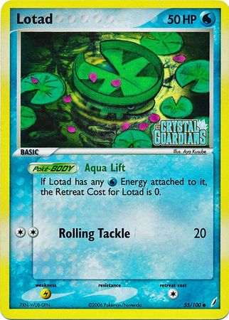 Lotad (55/100) (Stamped) [EX: Crystal Guardians] - The Mythic Store | 24h Order Processing