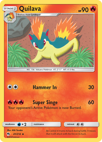 Quilava (41/214) [Sun & Moon: Lost Thunder] - The Mythic Store | 24h Order Processing