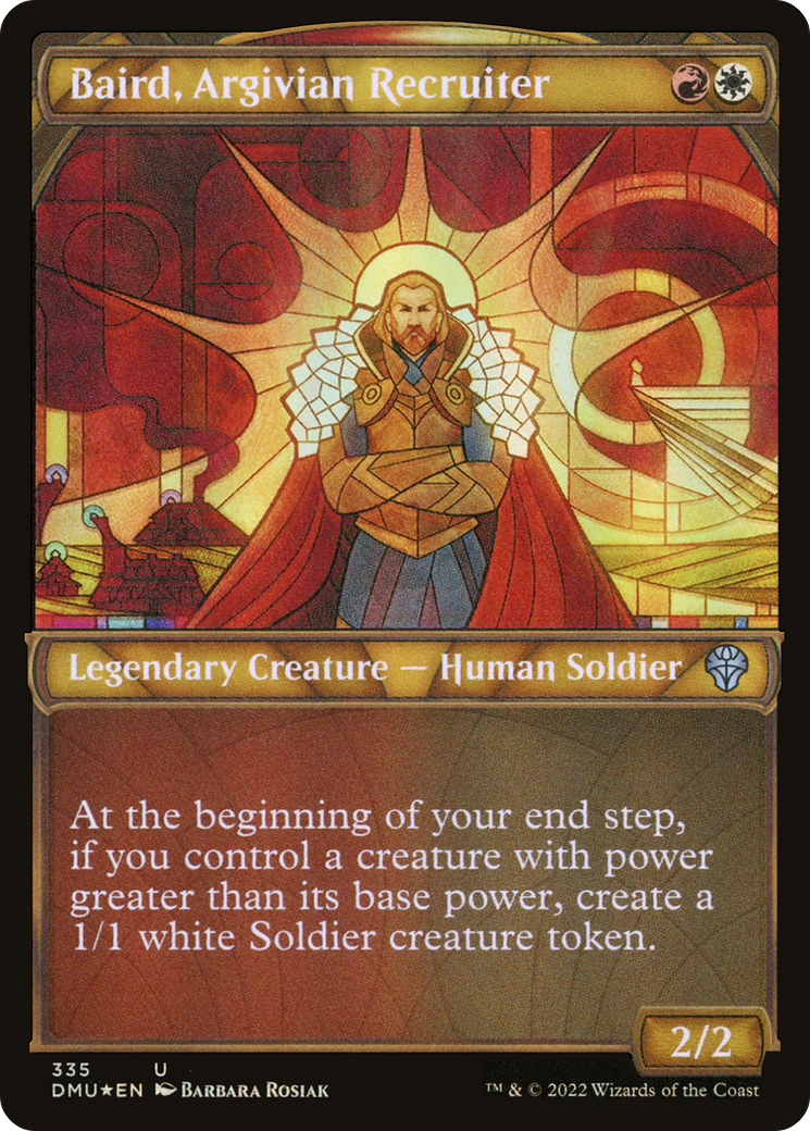 Baird, Argivian Recruiter (Showcase Textured) [Dominaria United] - The Mythic Store | 24h Order Processing