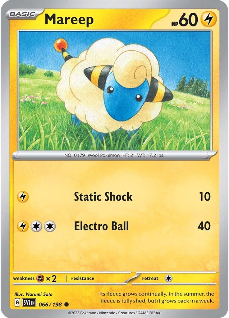 Mareep (066/198) [Scarlet & Violet: Base Set] - The Mythic Store | 24h Order Processing