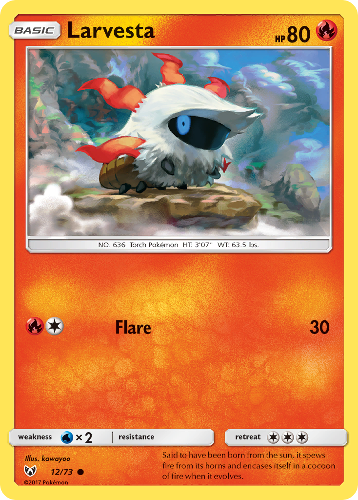 Larvesta (12/73) [Sun & Moon: Shining Legends] - The Mythic Store | 24h Order Processing