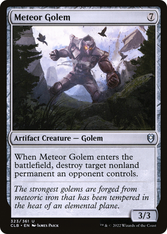 Meteor Golem [Commander Legends: Battle for Baldur's Gate] - The Mythic Store | 24h Order Processing