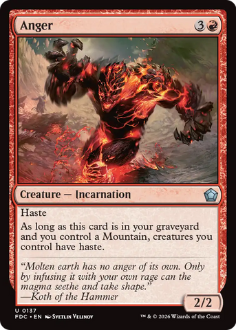 Anger [Foundations Commander] - The Mythic Store | 24h Order Processing