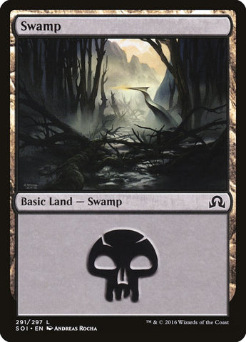 Swamp (291) [Shadows over Innistrad] - The Mythic Store | 24h Order Processing