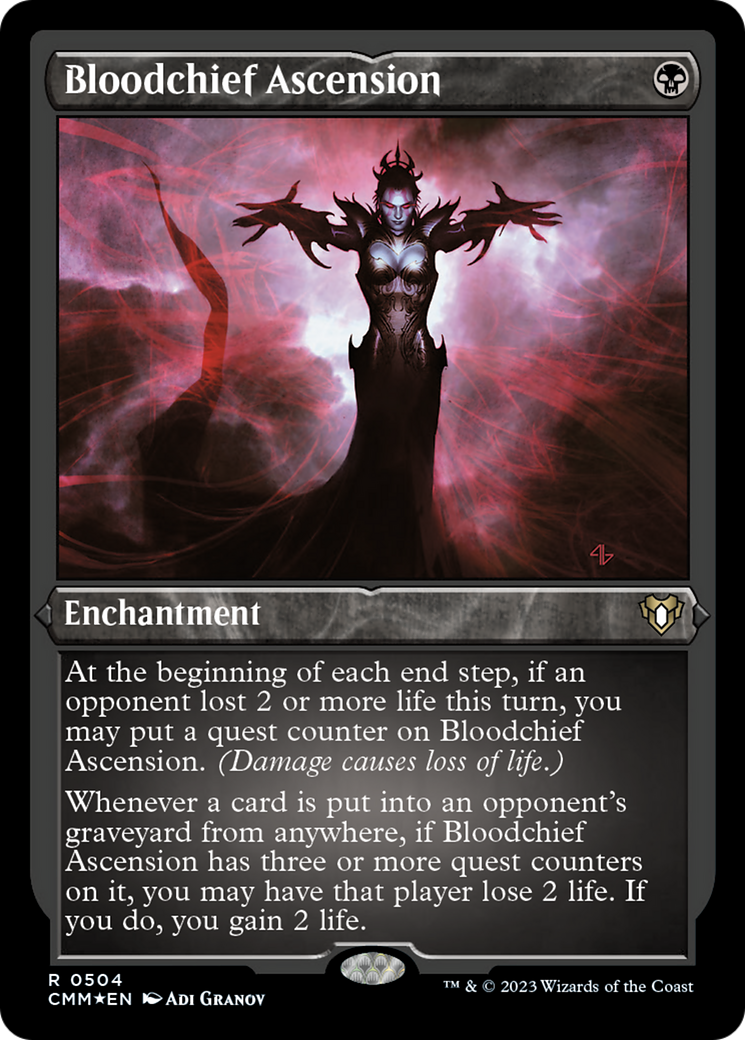 Bloodchief Ascension (Foil Etched) [Commander Masters] - The Mythic Store | 24h Order Processing