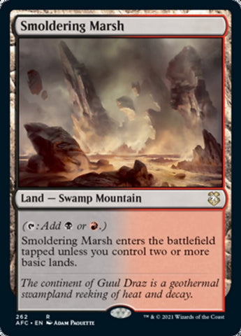 Smoldering Marsh [Dungeons & Dragons: Adventures in the Forgotten Realms Commander] - The Mythic Store | 24h Order Processing