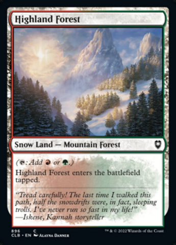 Highland Forest [Commander Legends: Battle for Baldur's Gate] - The Mythic Store | 24h Order Processing