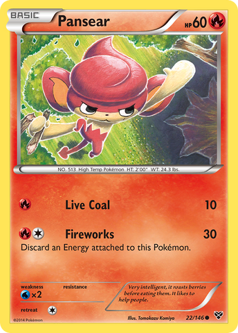 Pansear (22/146) [XY: Base Set] - The Mythic Store | 24h Order Processing