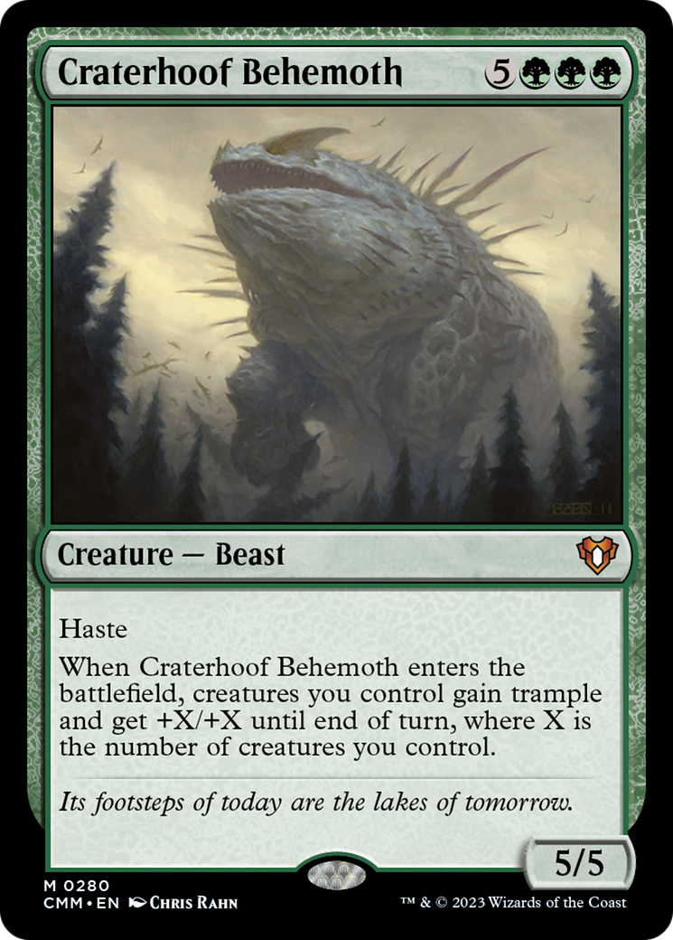 Craterhoof Behemoth [Commander Masters] - The Mythic Store | 24h Order Processing