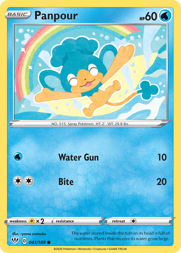 Panpour (041/189) [Sword & Shield: Darkness Ablaze] - The Mythic Store | 24h Order Processing