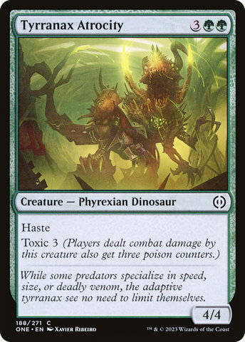 Tyrranax Atrocity [Phyrexia: All Will Be One] - The Mythic Store | 24h Order Processing