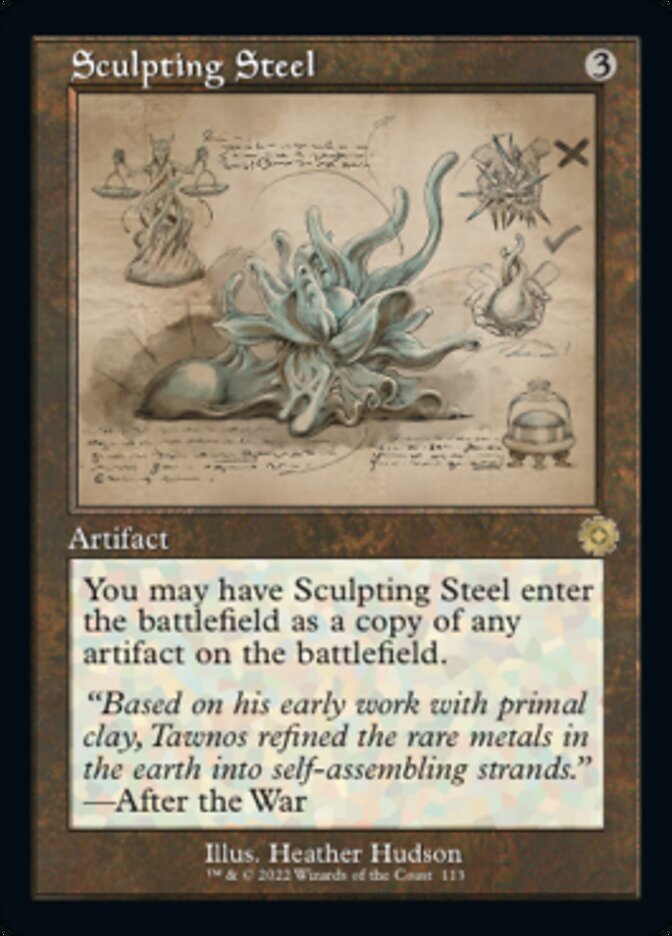 Sculpting Steel (Retro Schematic) [The Brothers' War Retro Artifacts] - The Mythic Store | 24h Order Processing