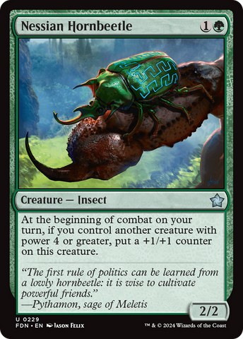 Nessian Hornbeetle [Foundations] - The Mythic Store | 24h Order Processing