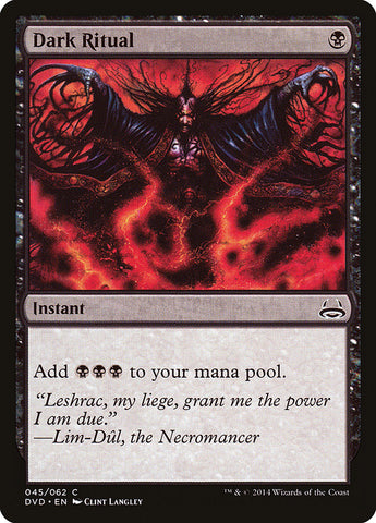 Dark Ritual (Divine vs. Demonic) [Duel Decks Anthology] - The Mythic Store | 24h Order Processing