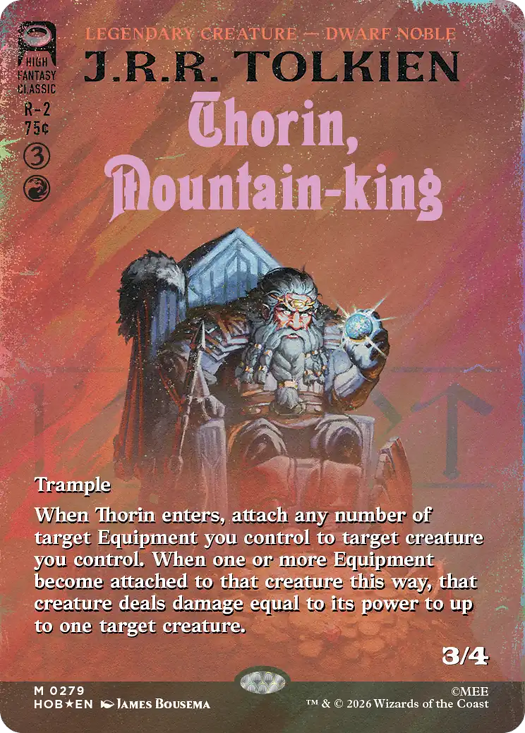 Thorin, Mountain-king (Borderless) (Surge Foil) [The Hobbit] - The Mythic Store | 24h Order Processing