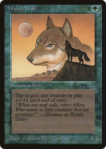 Wyluli Wolf (Dark Mana Cost) [Arabian Nights] - The Mythic Store | 24h Order Processing