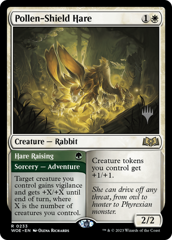 Pollen-Shield Hare // Hare Raising (Promo Pack) [Wilds of Eldraine Promos] - The Mythic Store | 24h Order Processing