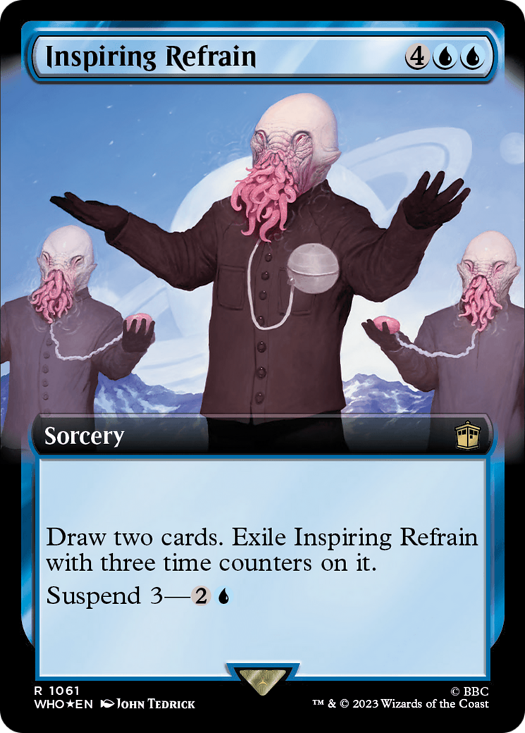 Inspiring Refrain (Extended Art) (Surge Foil) [Doctor Who] - The Mythic Store | 24h Order Processing