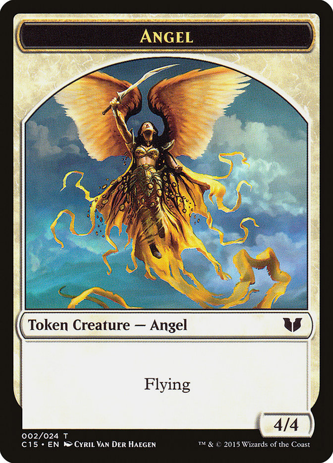 Spirit (022) // Angel Double-Sided Token [Commander 2015 Tokens] - The Mythic Store | 24h Order Processing