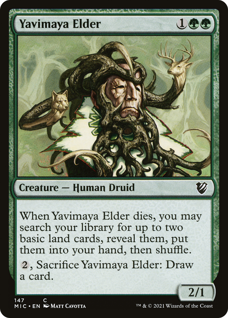 Yavimaya Elder [Innistrad: Midnight Hunt Commander] - The Mythic Store | 24h Order Processing