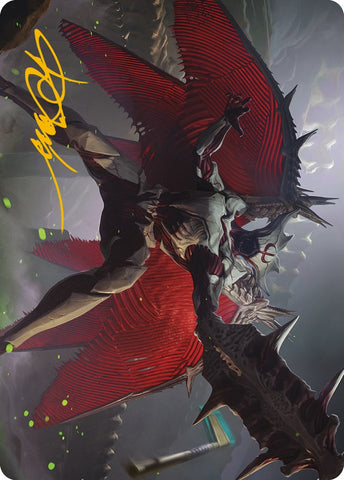 Phyrexian Vindicator Art Card (Gold-Stamped Signature) [Phyrexia: All Will Be One Art Series] - The Mythic Store | 24h Order Processing