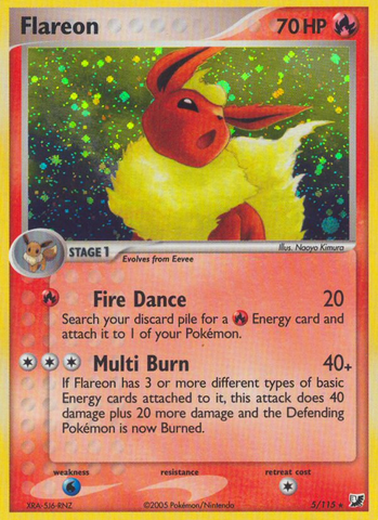 Flareon (5/115) [EX: Unseen Forces] - The Mythic Store | 24h Order Processing