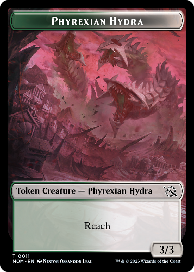 Monk // Phyrexian Hydra (11) Double-Sided Token [March of the Machine Tokens] - The Mythic Store | 24h Order Processing