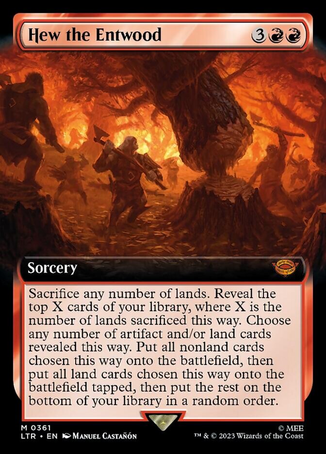 Hew the Entwood (Extended Art) [The Lord of the Rings: Tales of Middle-Earth] - The Mythic Store | 24h Order Processing