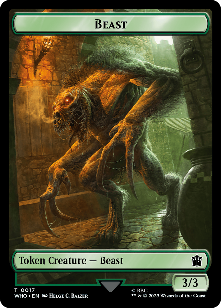 Fish // Beast Double-Sided Token [Doctor Who Tokens] - The Mythic Store | 24h Order Processing