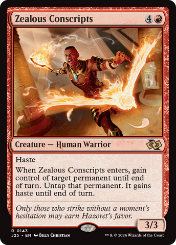 Zealous Conscripts [Foundations Jumpstart] - The Mythic Store | 24h Order Processing