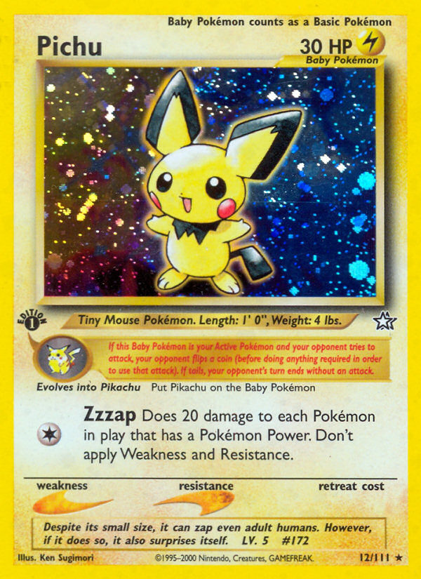 Pichu (12/111) [Neo Genesis 1st Edition] - The Mythic Store | 24h Order Processing