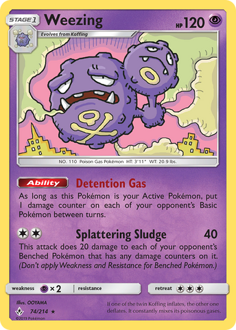 Weezing (74/214) [Sun & Moon: Unbroken Bonds] - The Mythic Store | 24h Order Processing