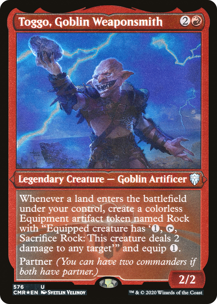 Toggo, Goblin Weaponsmith (Etched) [Commander Legends] - The Mythic Store | 24h Order Processing