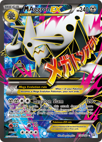 M Aggron EX (154/160) [XY: Primal Clash] - The Mythic Store | 24h Order Processing