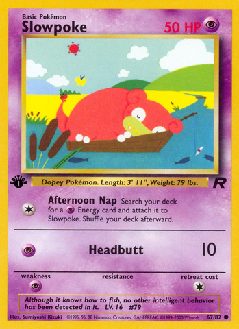 Slowpoke (67/82) [Team Rocket 1st Edition] - The Mythic Store | 24h Order Processing
