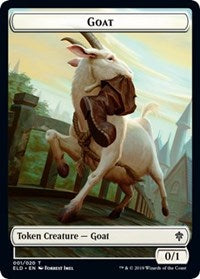 Goat // Food (17) Double-Sided Token [Throne of Eldraine Tokens] - The Mythic Store | 24h Order Processing