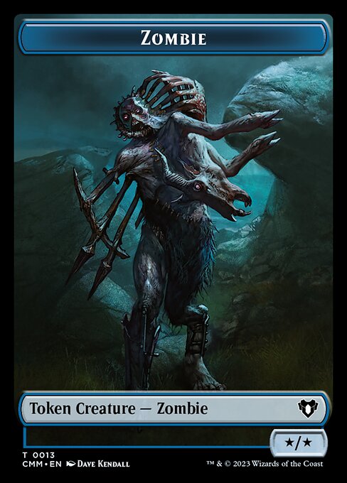 Clue // Zombie (0013) Double-Sided Token [Commander Masters Tokens] - The Mythic Store | 24h Order Processing